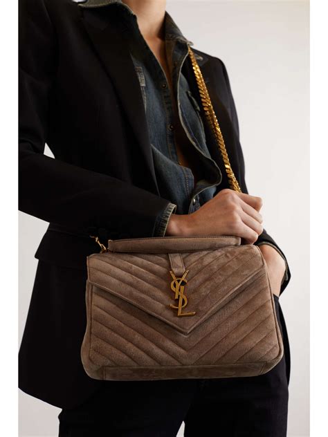 ysl borsa media|COLLEGE MEDIUM in quilted suede .